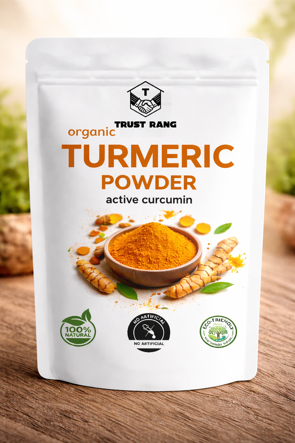 TRUST RANG Golden Haldi Powder – Fresh, Pure & Healthy Choice