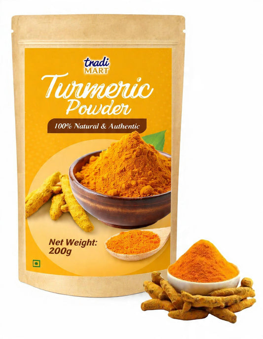 Organic Turmeric Powder 200g – Fresh, Natural Haldi | Immunity Booster | Hygienically Packed